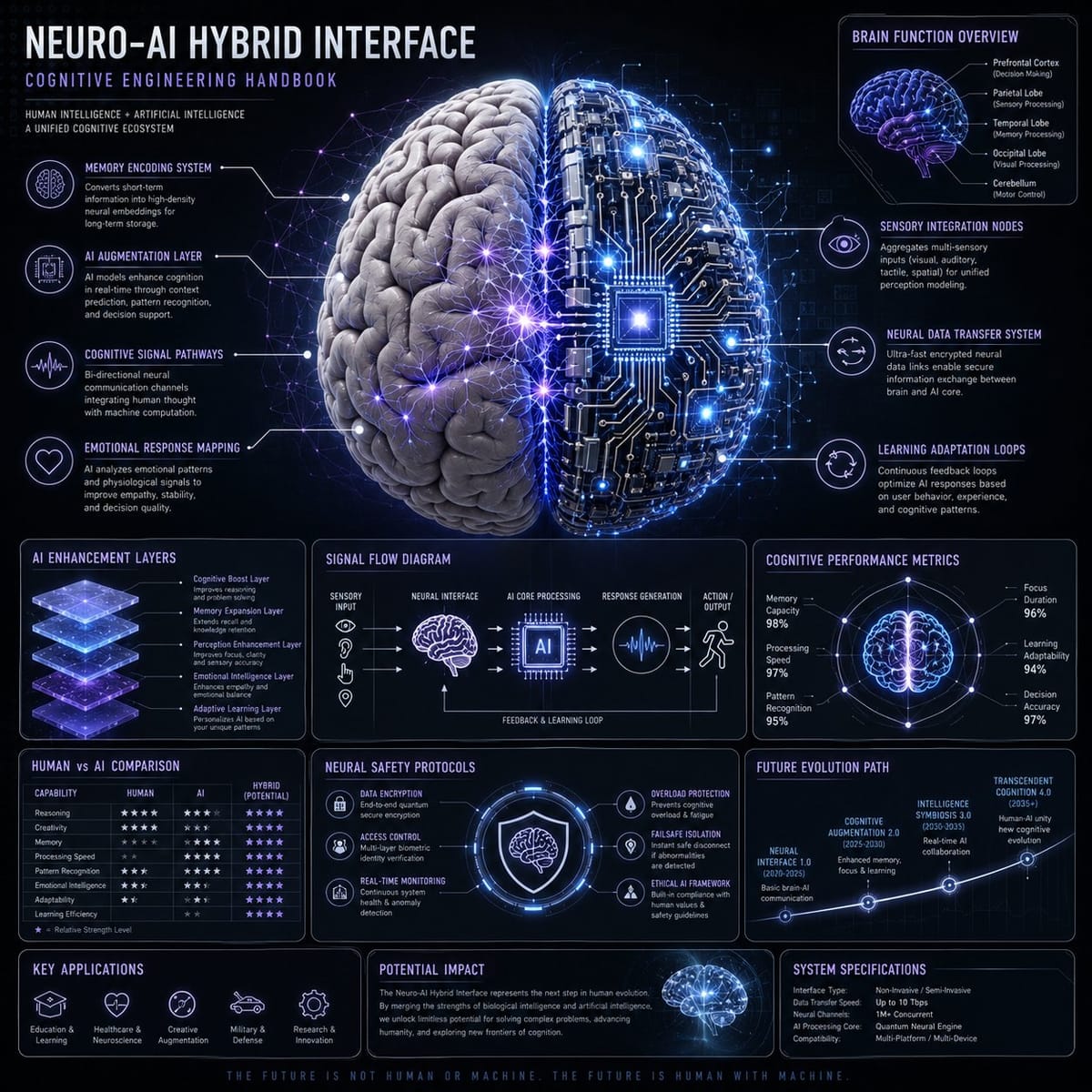 Neuro-AI 混合系统信息图
